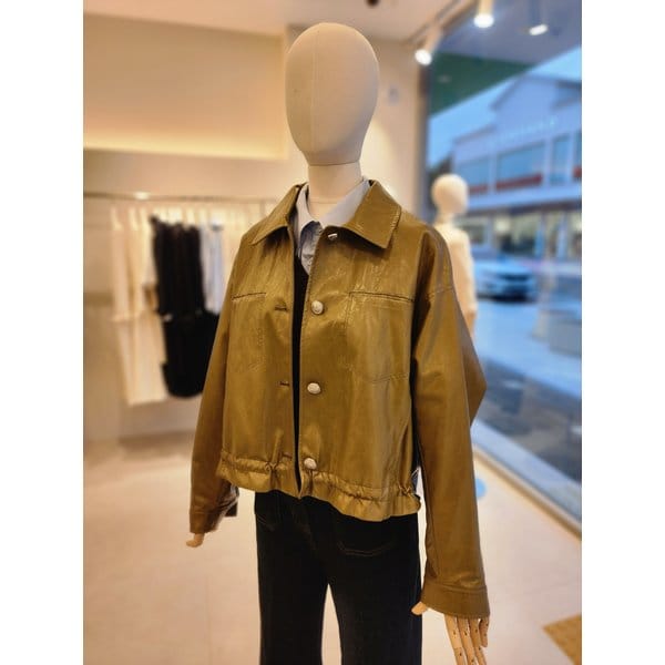 [여주점] [JJ 지고트] 여성 밑단 스트링 페이크 쟈켓 GS4A3LT311