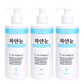 하얀눈 대용량 바디워시 400ml, 3개 플로럴향