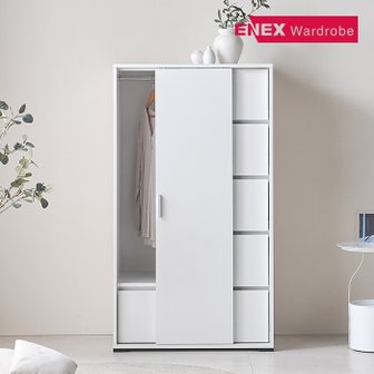 ENEX 이클립스 슬라이딩 800 5단서랍 싱글장 옷장