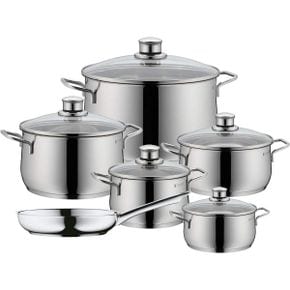 영국 wmf 냄비 WMF Cookware Set 6-Pieces Diadem Plus Pouring Rim Glass Lid Cromargan 스테인