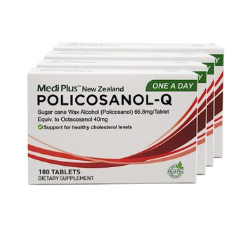  메디플러스 폴리코사놀 Policosanol-Q 66.8mg 180캡슐 4개