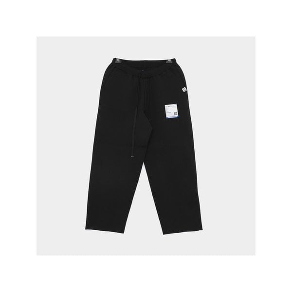패치로고 밀란 리브 에쉬 스웨트 남성 팬츠 I13PT025 BLACK