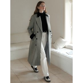 Cest_Color contrasting long coat