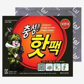 충성 핫팩 160g 30매 대용량 대형 군용 보온대