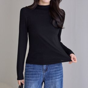 굿바디 하이넥 스판 티셔츠_M2510TS612C
