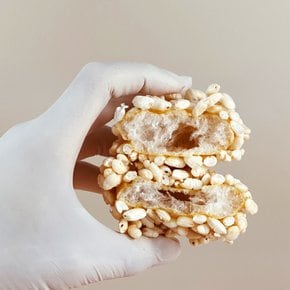 강릉한과 못난이통밥과줄 유과 900g(450gX2봉) (수제 전통과자 파지한과 아이 어르신간식 옛날과자 전통간식)