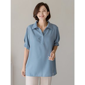 (~110size/스판)멜로디 오픈카라 블라우스