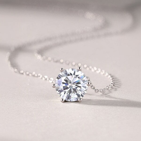 모이사나이트 목걸이 랩다이아 6프롱 BMN008