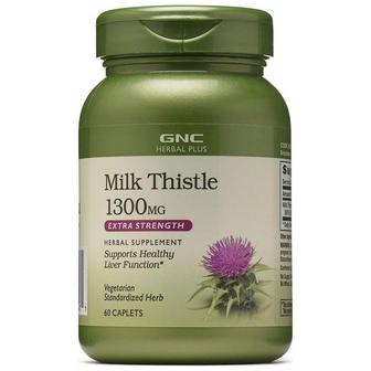 GNC 미국직구 GNC 지앤씨 허브 플러스 밀크씨슬 1300mg 60정 Milk Thistle