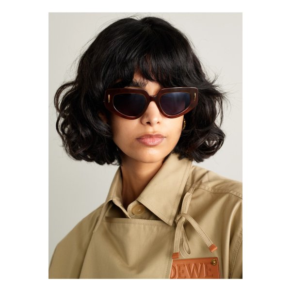 아나그램 캣아이 톨토이즈셸 아세테이트 선글라스 브라운 46376663162887316