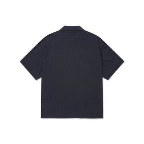 CLASSIC LOGO S/S COLLAR T-SHIRTS 크라운네이비