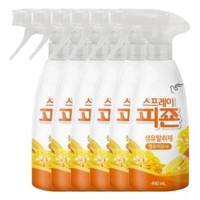 스프레이 피죤 섬유탈취제 옐로미모사 490ml X 6개