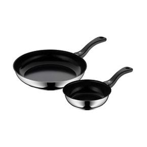 독일 WMF 후라이팬 프라이팬 Devil Frying Pan Set Coated Diameter 18 / 28 cm Cromargan 스테