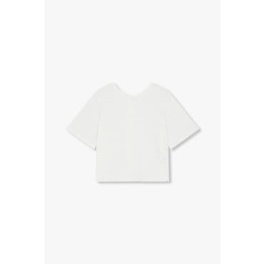 GCUT [지컷25S/S]백 버튼업 숏 슬리브 풀오버(7215250405)