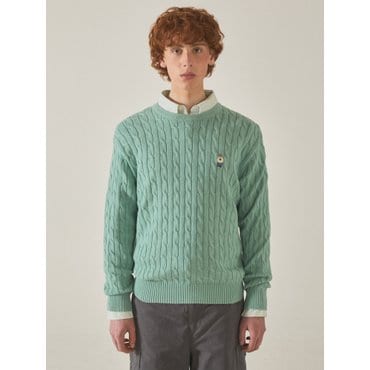 후아유 Steve Cable Sweater(M) WHKAF1102M
