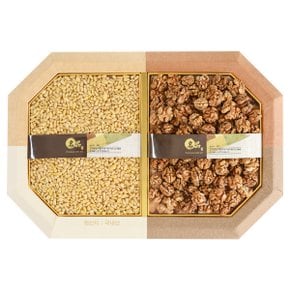 Fresh 명절 설날 추석 팔각 견과 선물세트 1호 (통호두+백잣) 보자기포장