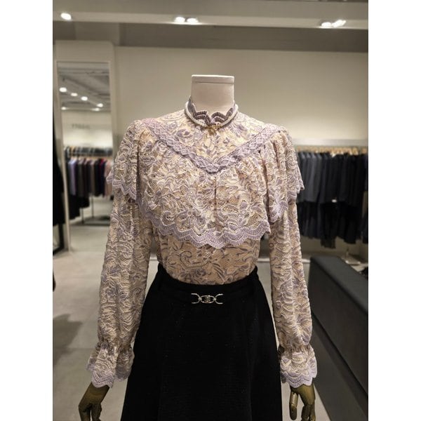 [파주점] 로맨틱 레이스 러플 블라우스 JPAA0BL343