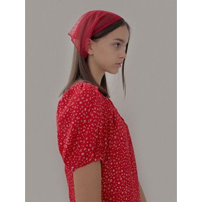 [24 SUMMER][SALT Label] FLORAL MINI DRESS_RED