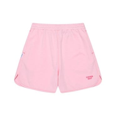 커버낫 키즈 쿠퍼 로고 스티치 배색 반바지 핑크 CK2502JS75PI