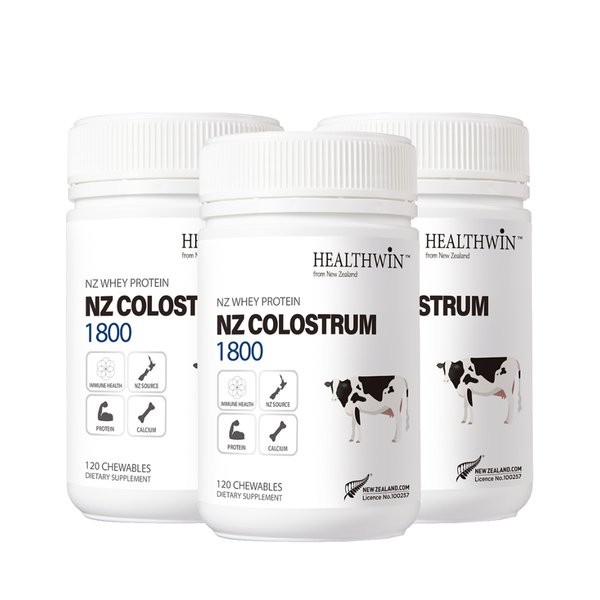 헬스윈 콜로스트럼 초유 단백질 1800 120정 3개