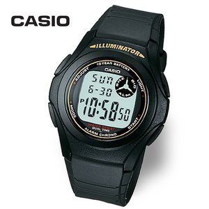 카시오 [정품] CASIO 카시오 F-200W-9A 방수 전자 우레탄 군인 손목시계