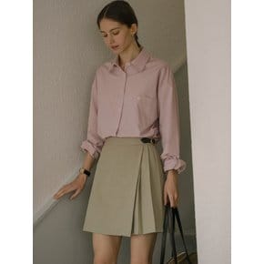 Basic placid cotton shirt_Pink