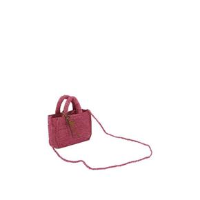 24SS 마네비 크로스백 V 7 5 CONATURAL RAFFIA AZALEA