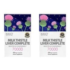 이노헬스 밀크씨슬 리버 컴플리트 60캡슐 2팩 (뉴질랜드) Inno Health Milk thistle 70000