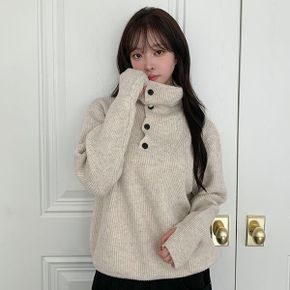 자체제작 터틀넥 핸드워머 버튼 니트 mt 5104c_P440498026
