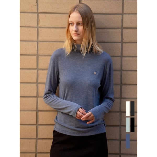 Basic turtleneck T-shirt [KNFW04TS01]_[5color]