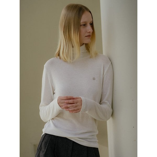 Basic turtleneck T-shirt [KNFW04TS01]_[5color]