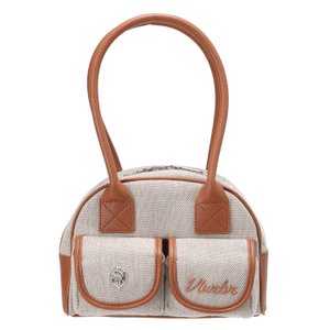 V12 TWO-TONE OXFORD POCKET TOTE BAG_V21C5BG619_BR