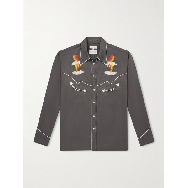 곤조 자수 라이오셀 웨스턴 셔츠 46376663162931695