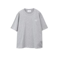 로고 반팔 티셔츠 HEATHER ASH GREY/0951