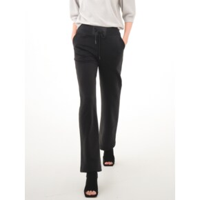 Bending Jersey Semi Wide Pants _Black