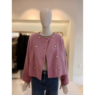 CC콜렉트 [여주점] 씨씨콜렉트 라운드넥더블버튼숏코트 E244msg157