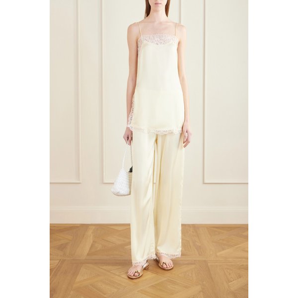 페이스풀 아드니나 레이스 트림 새틴 탑 46376663163058688