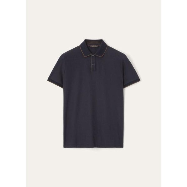 26SS 로로피아나 폴로 티셔츠 FAI4903 W000 NAVY DOM