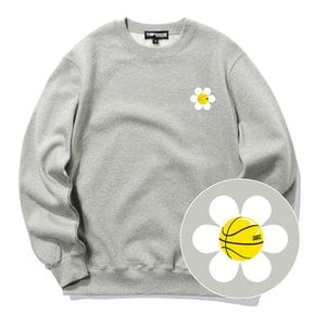 SMALL DAISY LOGO 크루넥 맨투맨(그레이)