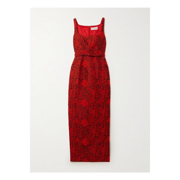 살로니 보라 벨트 브로케이드 가운 레드 46376663162908482