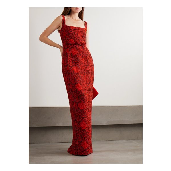 살로니 보라 벨트 브로케이드 가운 레드 46376663162908482