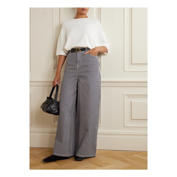 더프랭키샵 사샤 스트라이프 하이라이즈 와이드 진 1647597337116232