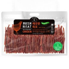 조이스픽 깨끗한육포 우리닭가슴살 스틱 벌크형 400g.오래오래 프로젝트