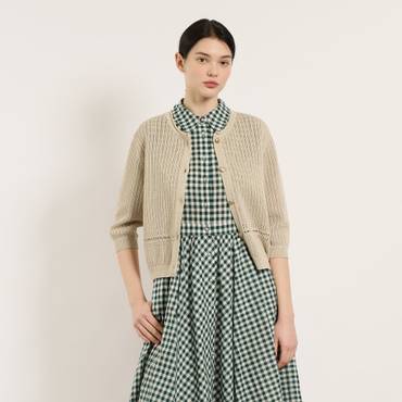 BCBG 크로셰 트윈 라운드넥 C/D B5M4K117