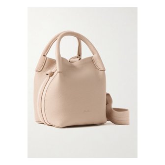 로로피아나 베일 그로그랭 트리밍 텍스처 가죽 숄더 백 베이지 1647597349443832