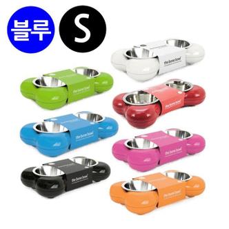 셀러허브 hing 뼈다귀 패션쌍식기 블루 (Small) (애완용 식기) (S11522797)