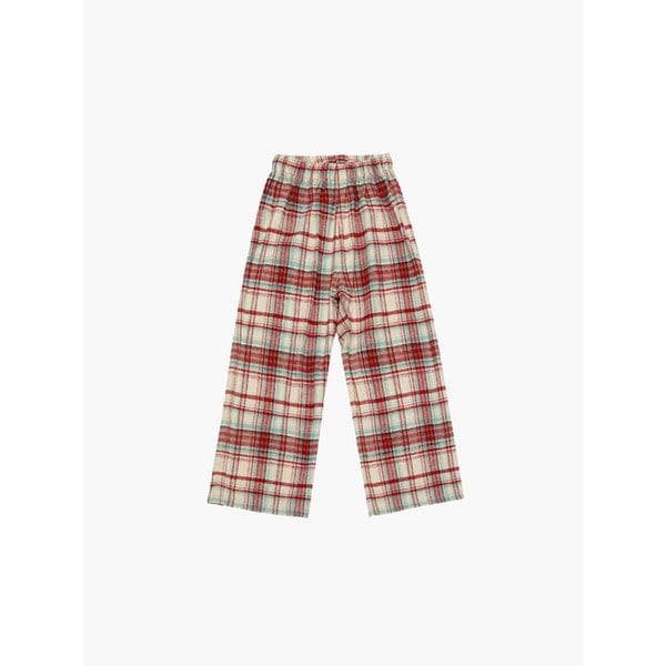 체크 피치기모 라운지 팬츠 (아이보리)