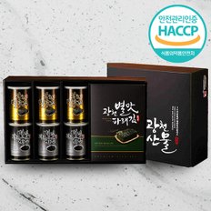 [바로배송][웰굿]HACCP 광천김 캔 선물세트 5호(김캔3,자반캔3,전장김5)