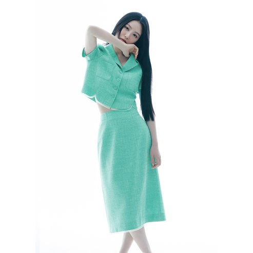 잇미샤 하프 슬리브 트위드  셋업 ITP5WJK670ITP5WSK670