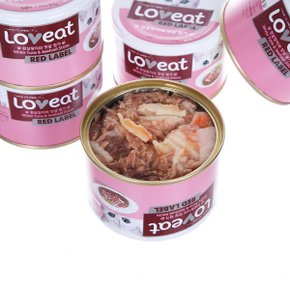 러브잇 레드라벨 흰살참치와 맛살 160g 24개